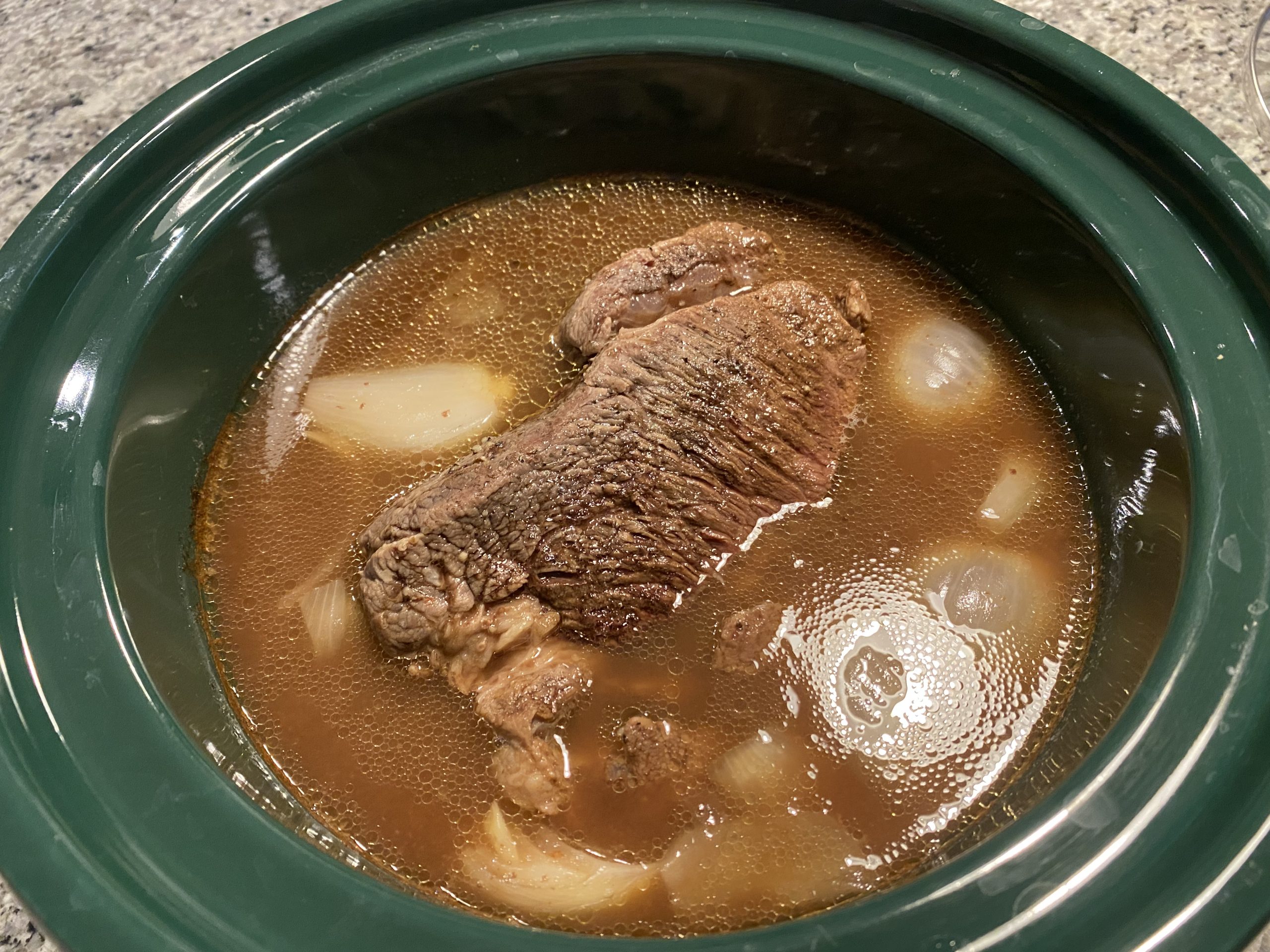 Chuck Roast Cooking in Crock Pot